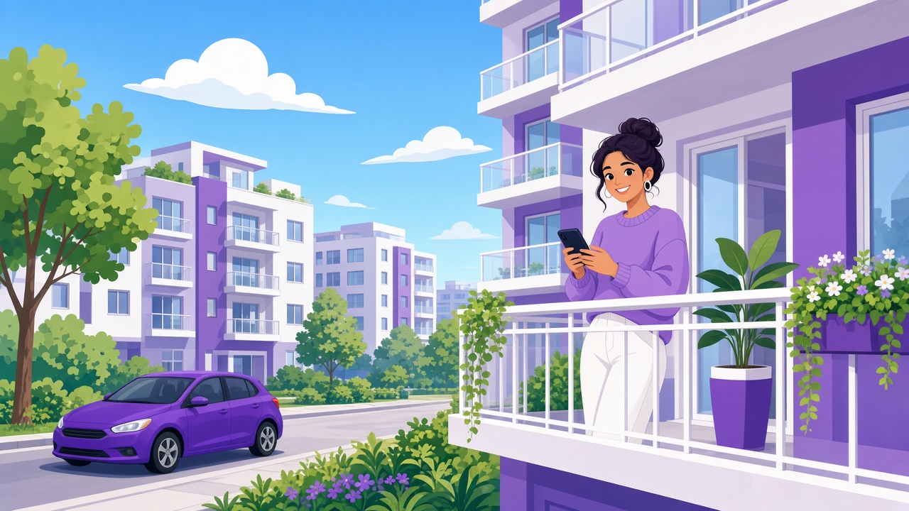 Tenant registering a visitor from their phone